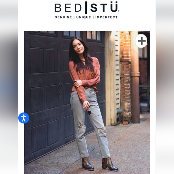 Bedstu sustainable brown leather ankle boots, size 8 - Picture 4 of 15